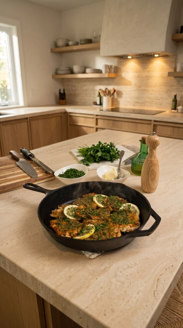 Frango piccata